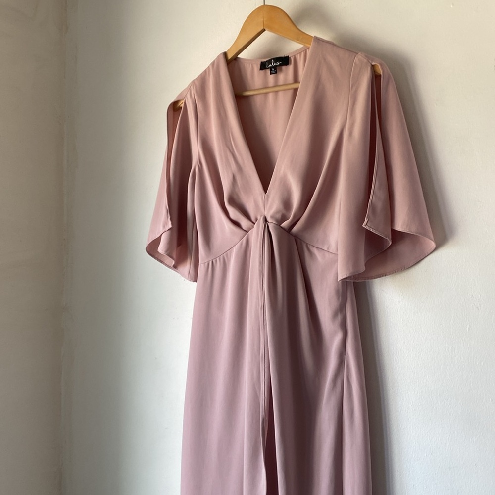 Lulu’s S My Type Blush Pink Midi Dress - Picture 8 of 15